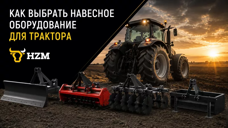Как выбрать навесное оборудование для трактора